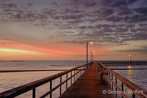 Pier At Dawn_40852.jpg - Photographed along the Gulf coast at Goose Island State Park near Rockport, Texas USA.